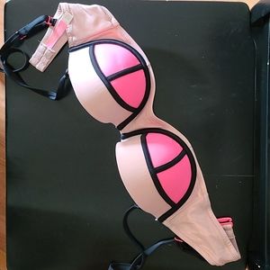Victoria's Secret Strapless Colorblock Bikini Top